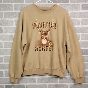 Whitetail Hunter Deer Hunter Crewneck Sweatshirt Men's Size L